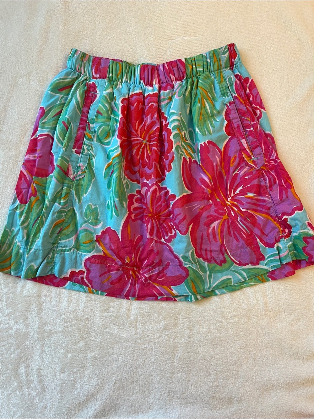 Lilly Pulitzer Cissy Skirt Shorely Blue Bellina Size small